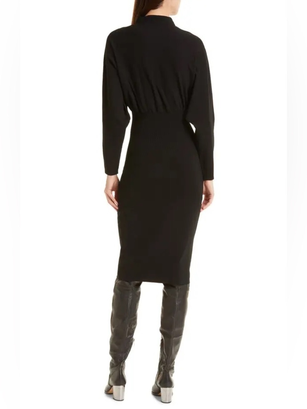 TED BAKER LONDON Alice Long Sleeve Cocoon Knit Dress Size 4 NWT - Picture 6 of 11